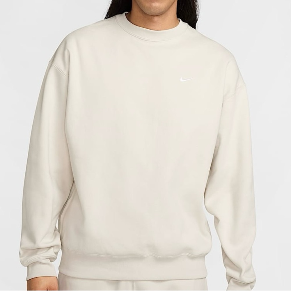 Nike Men's Off-White Crewneck Sweat Shirt Large
